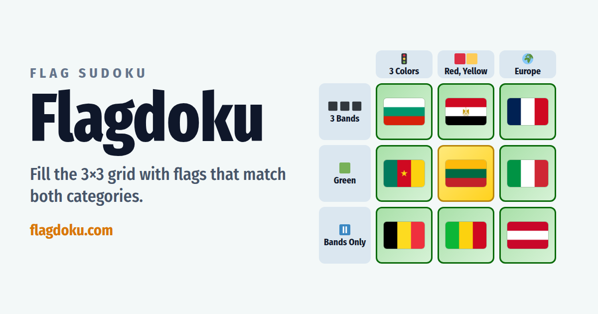 Flagdoku grid